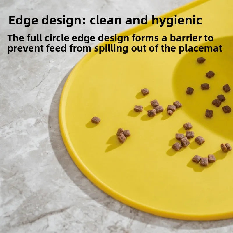 Waterproof Non Slip Cat Feeding Mat Pet Food Bowl Mat for Dog Cat Feeding Area