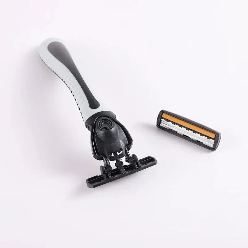 Men Razor Shaver 3 Layer Reusable Imported Blade Multi Head Replaceable Shaving Tool