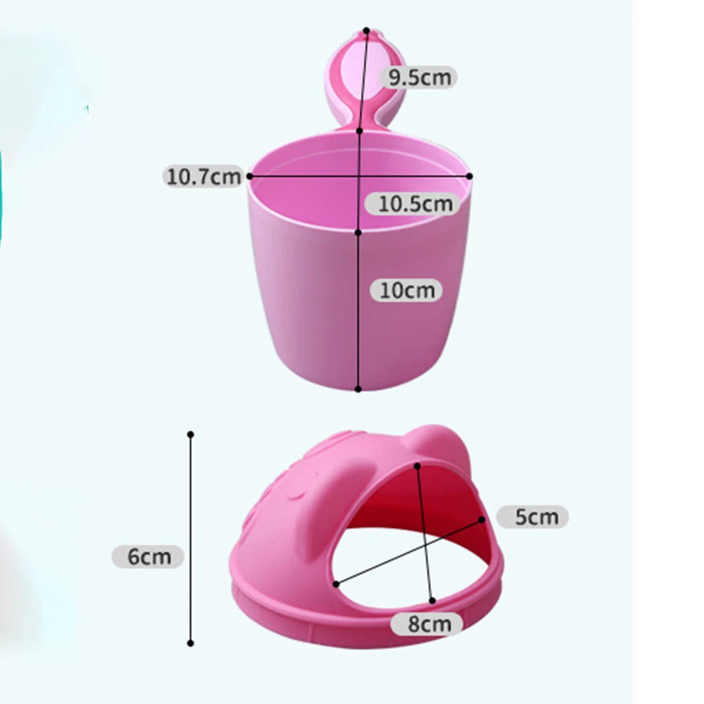 Cartoon Baby Shampoo Cup Bath Rinse Cup for Kids