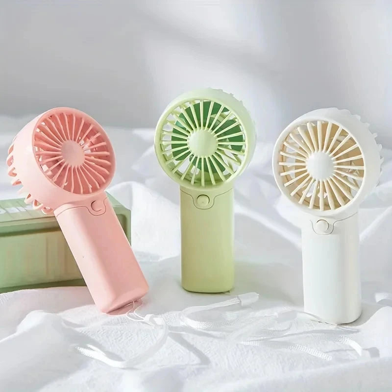 Mini Portable Handheld Fan – Rechargeable Pocket Fan, Lightweight & Low Noise Cooling Fan