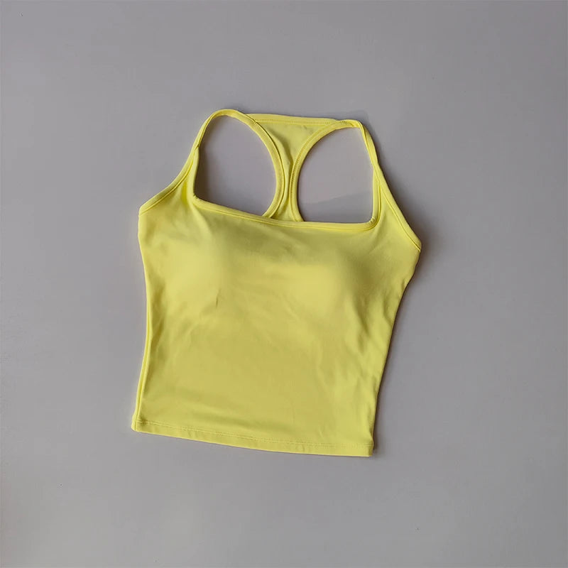 Women Sports Bra Vest Shockproof Padded Yoga Fitness Top