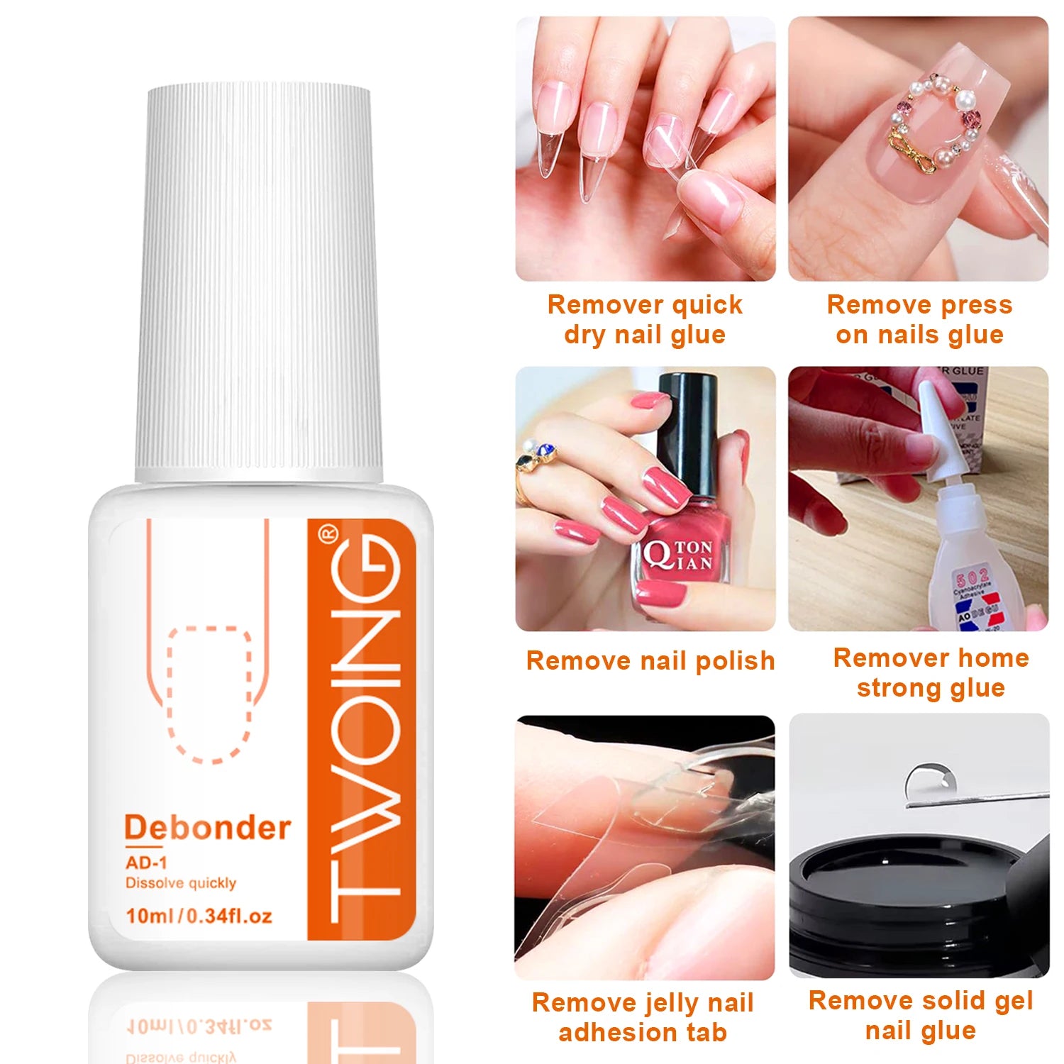 Nail Glue for Press On Nails – Strong Adhesive for Acrylic & False Nail Tips 7g