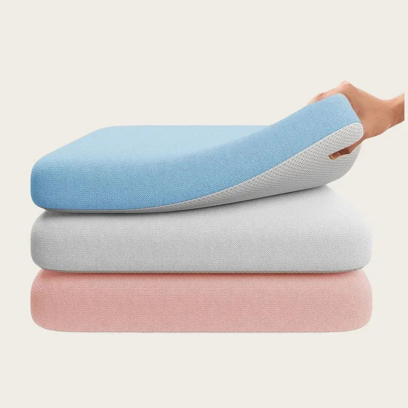Memory Foam Seat Cushion 4cm Thick Ergonomic Chair Pad Office Car Seat Cushion Pressure Relief Non-Slip Comfort Pillow