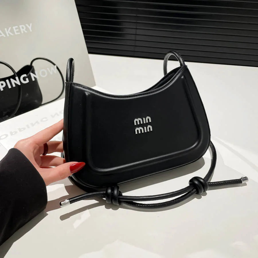 Women Crescent Crossbody Shoulder Bag Korean Style 2025