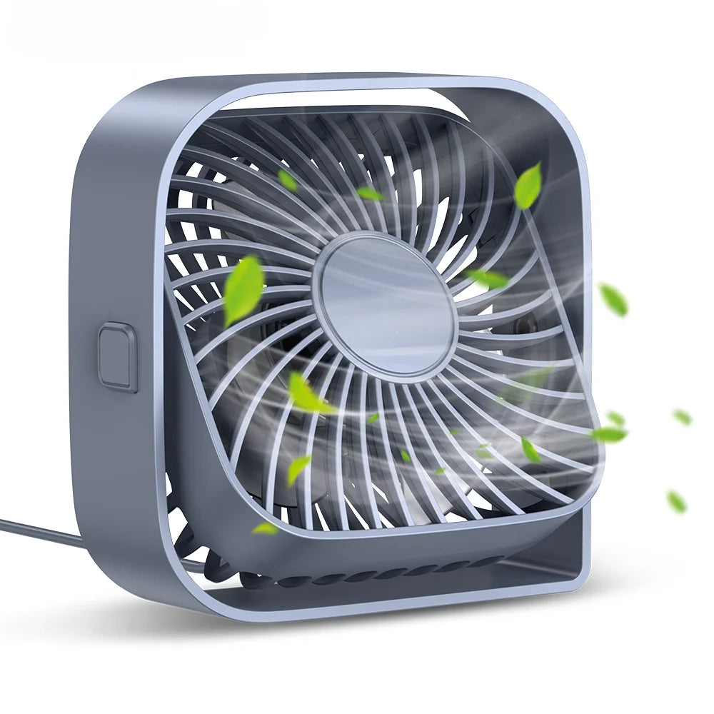 Mini USB Desk Fan – Portable Table Fan with 3 Speed Settings and Quiet Operation