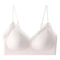 Women Seamless Lace Bralette Thin Strap Jelly Strip Vest Bra Sexy Underwear
