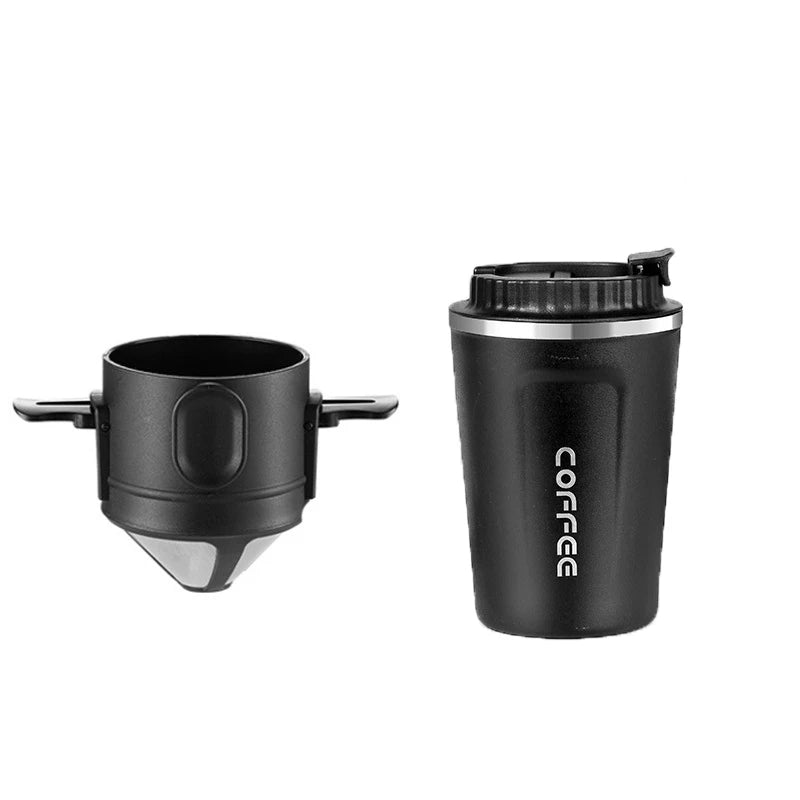 304 Stainless Steel Coffee Dripper Portable Reusable Filter Tea Coffee Maker Set