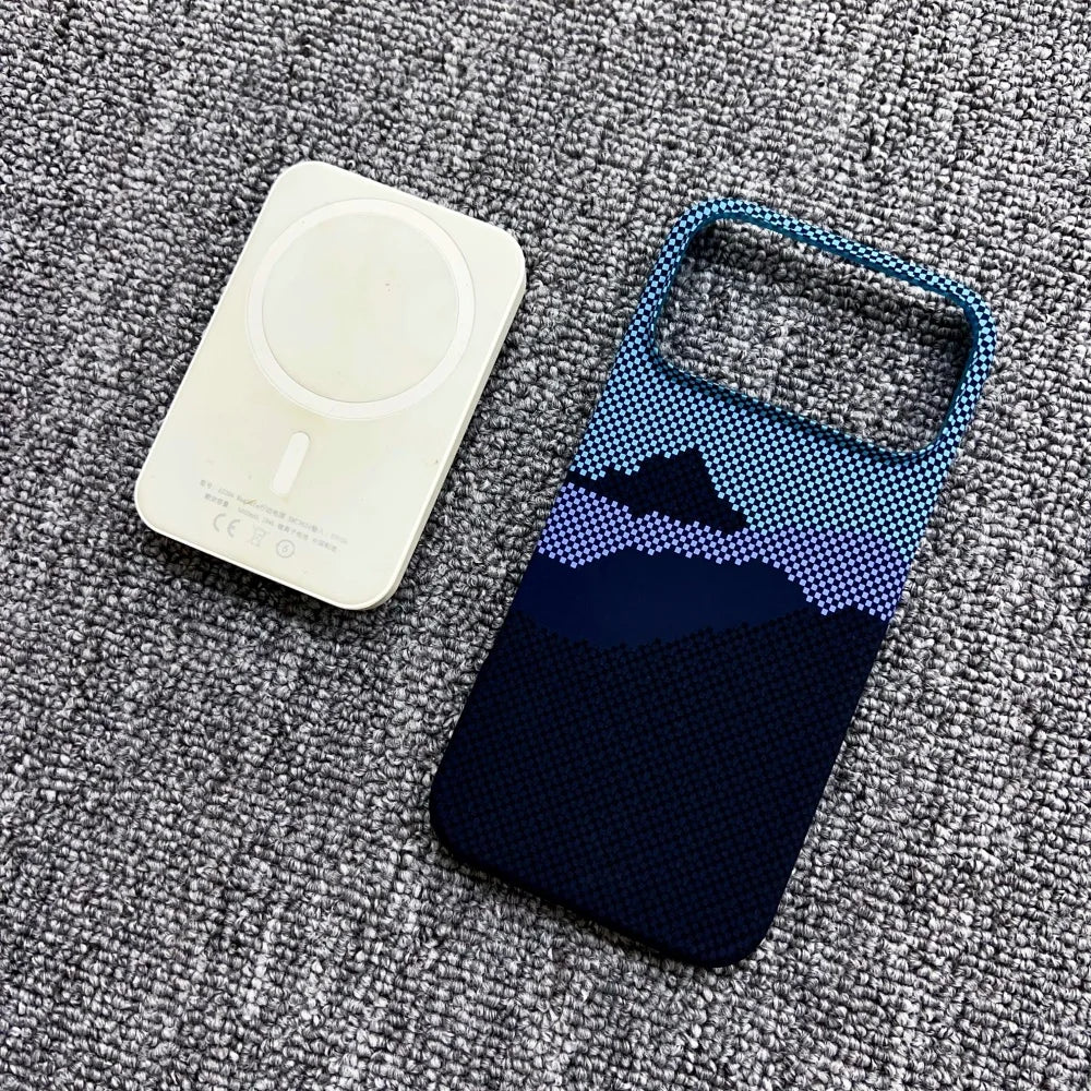Carbon Fiber MagSafe Magnetic Frameless PC Bumper iPhone Case