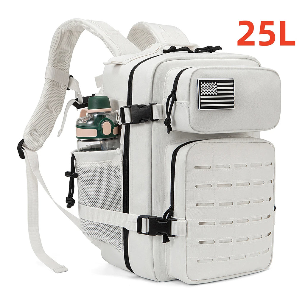 Tactical Backpack 25L 45L Outdoor Survival Hiking Rucksack with Bottle Holder