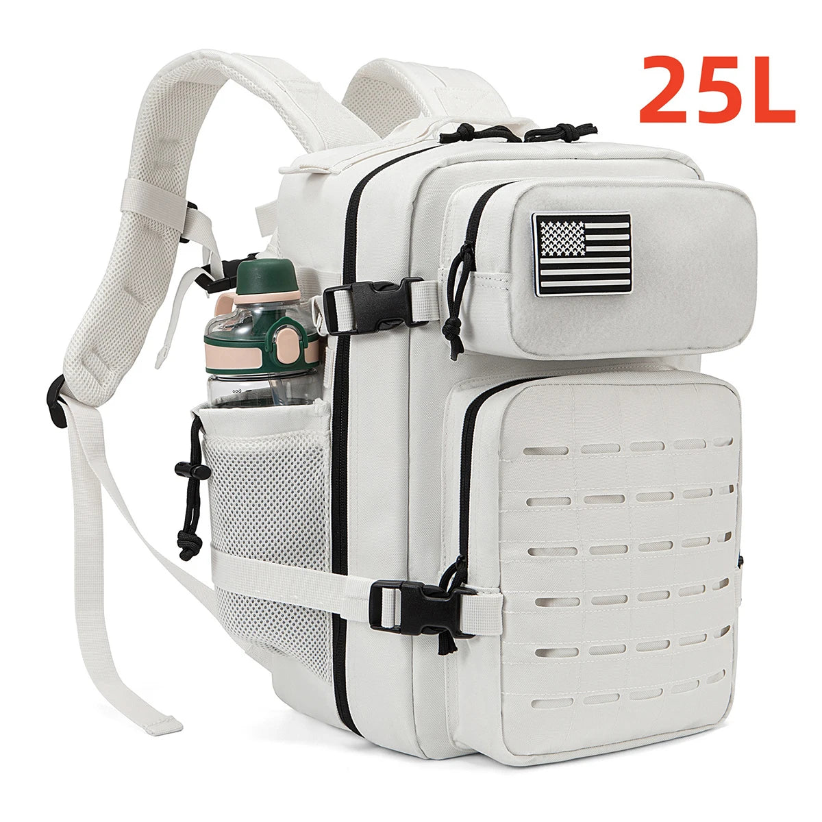 Tactical Backpack 25L 45L Outdoor Survival Hiking Rucksack with Bottle Holder