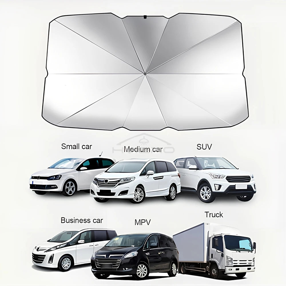 Foldable Car Windshield Sun Shade Umbrella UV Protection Front Window Cover