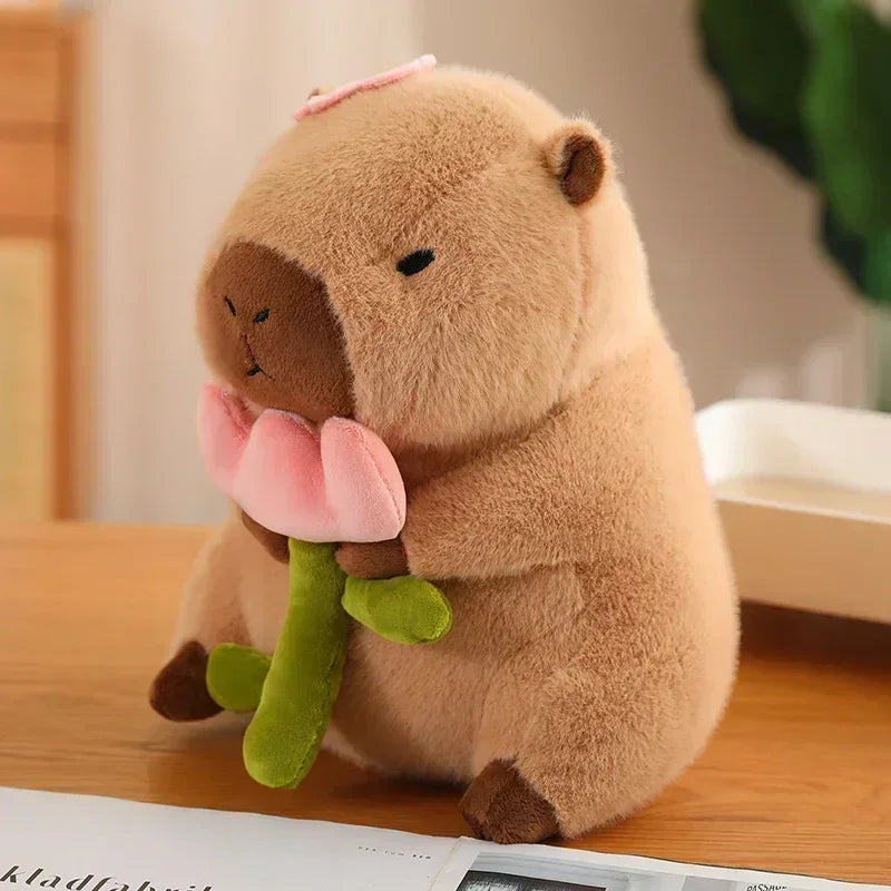 Capybara Bread Plush Toy Cute Anime Stuffed Doll Gift 23CM