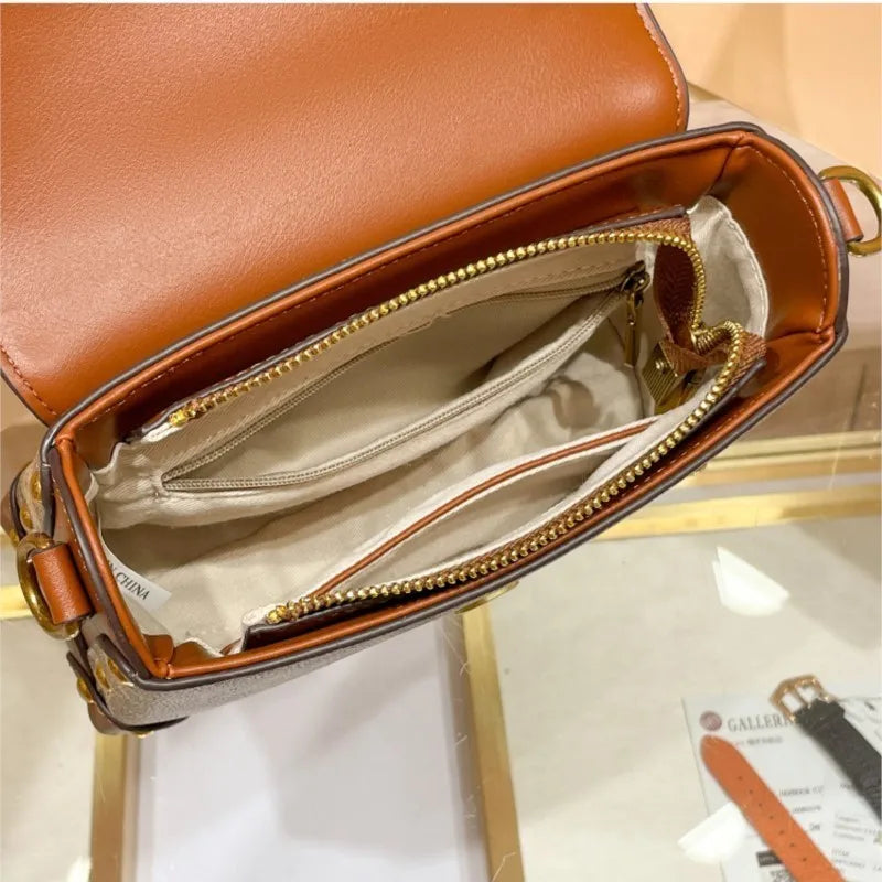 Women Minimalist Contrast Crossbody Box Bag