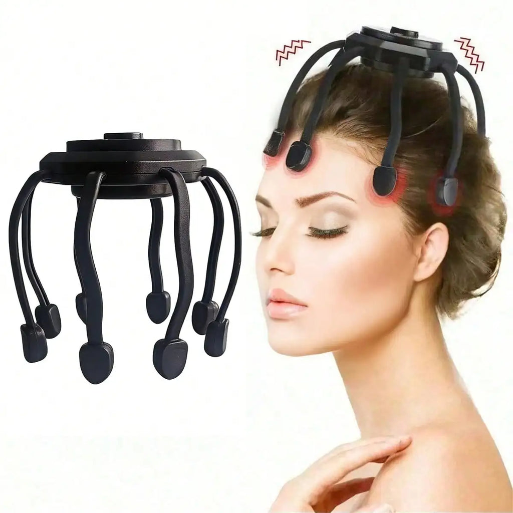 Ultra Scalp Massager Portable Rechargeable Head Massager 360 Degree Vibration Stress Relief