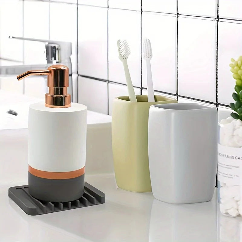 Silicone Draining Soap Holder Non Slip Bathroom Soap Box