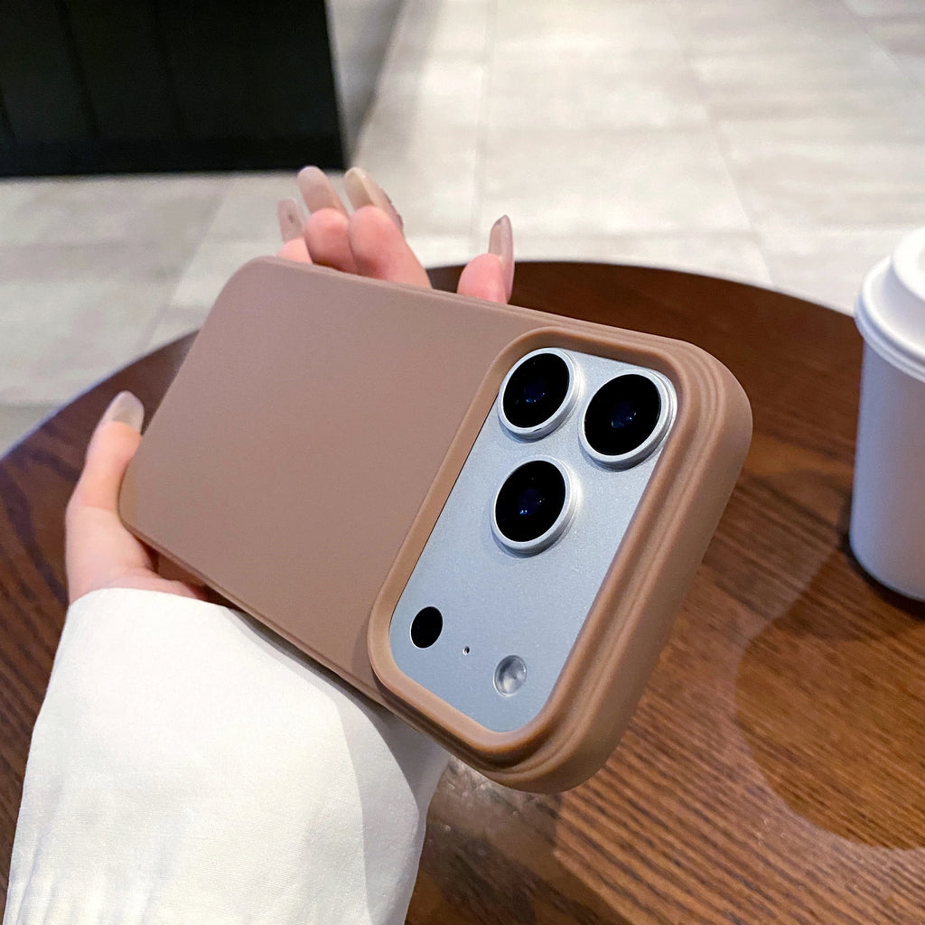 Simple Couple Candy Color Soft Shockproof Anti Fall iPhone Case
