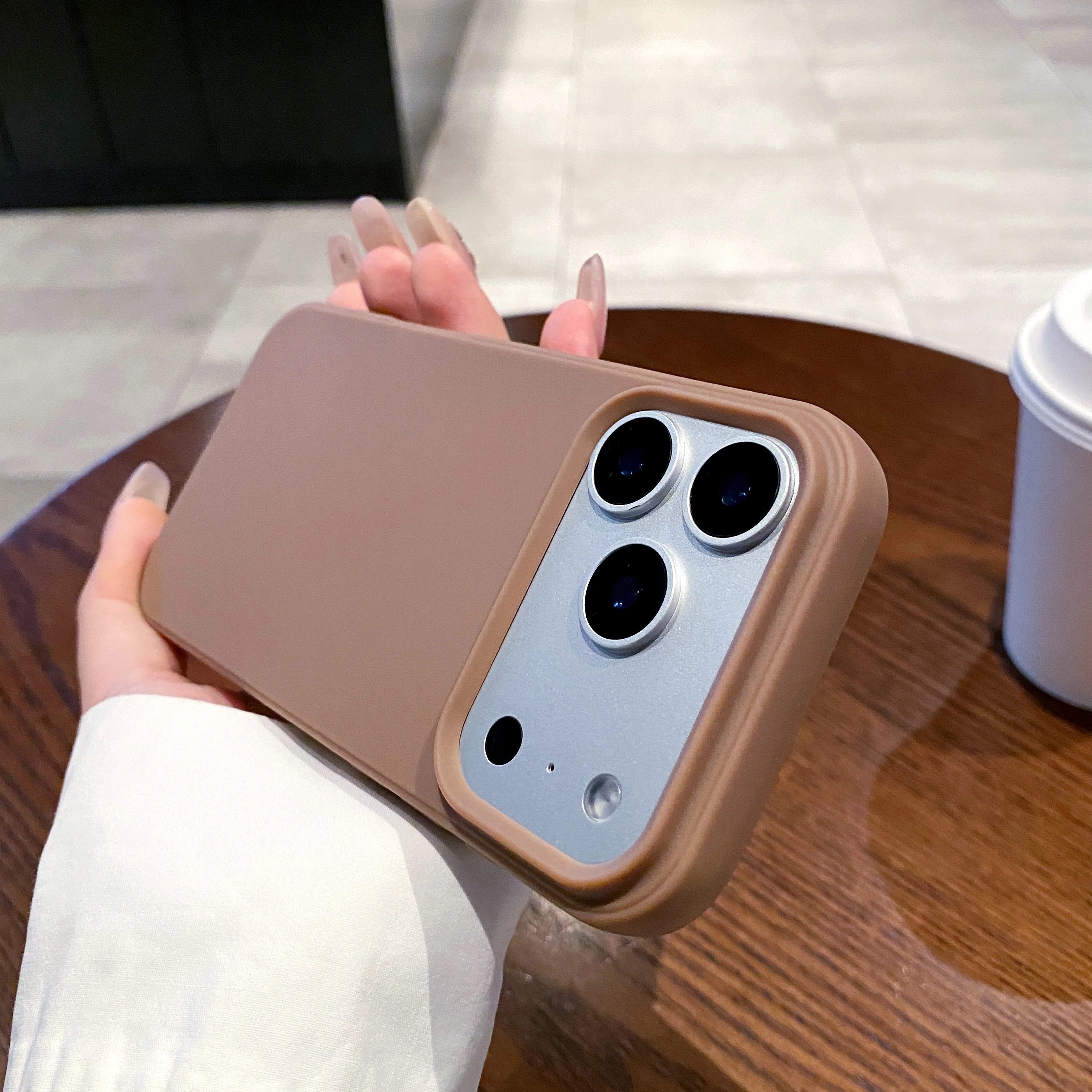 Simple Couple Candy Color Soft Shockproof Anti Fall iPhone Case