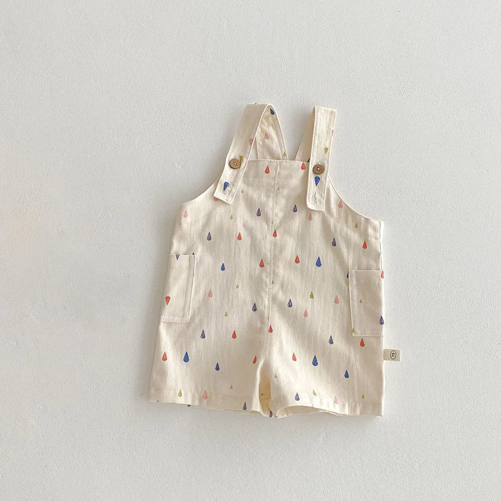 Kids Polka Dot Striped Overalls Fashion Jumpsuit for Boys & Girls