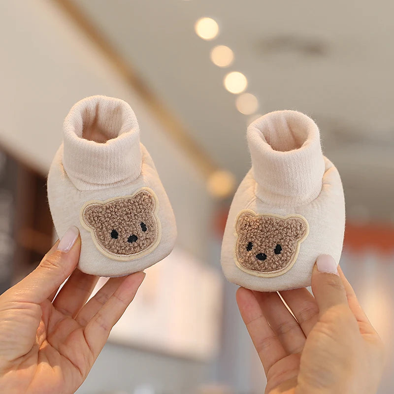 Baby Boys Girls Cute Cartoon Winter Booties Warm Non Slip First Walker Shoes