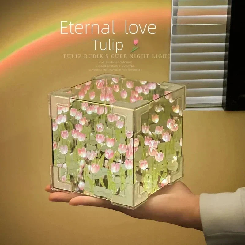 DIY Tulip Flower Night Light Kit for Girlfriend Gift