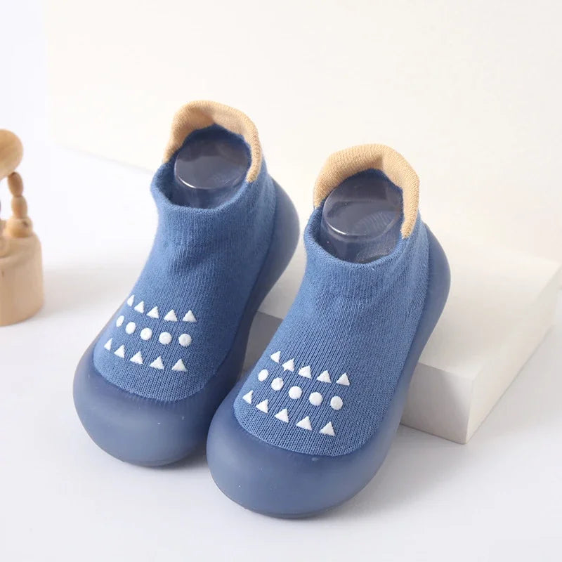 Baby Cartoon Sock Shoes Soft Rubber Sole First Walker Sneakers