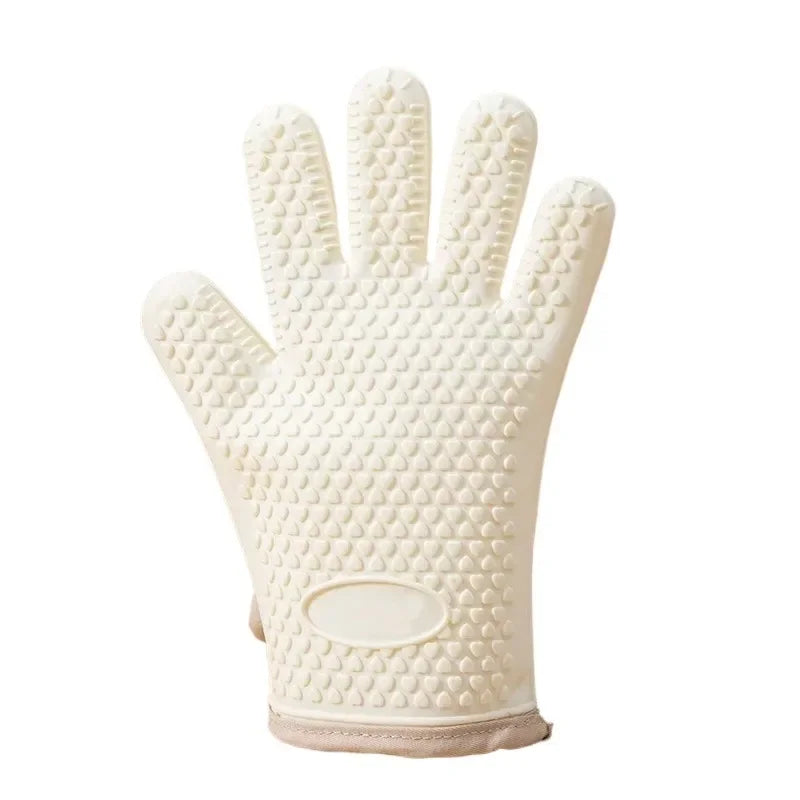 Silicone Oven Gloves – Heat Resistant Kitchen Gloves with Non-Slip Grip