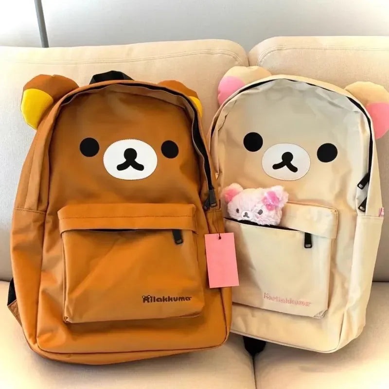 Rilakkuma Bear Large Capacity School Backpack Student Shoulder Bag