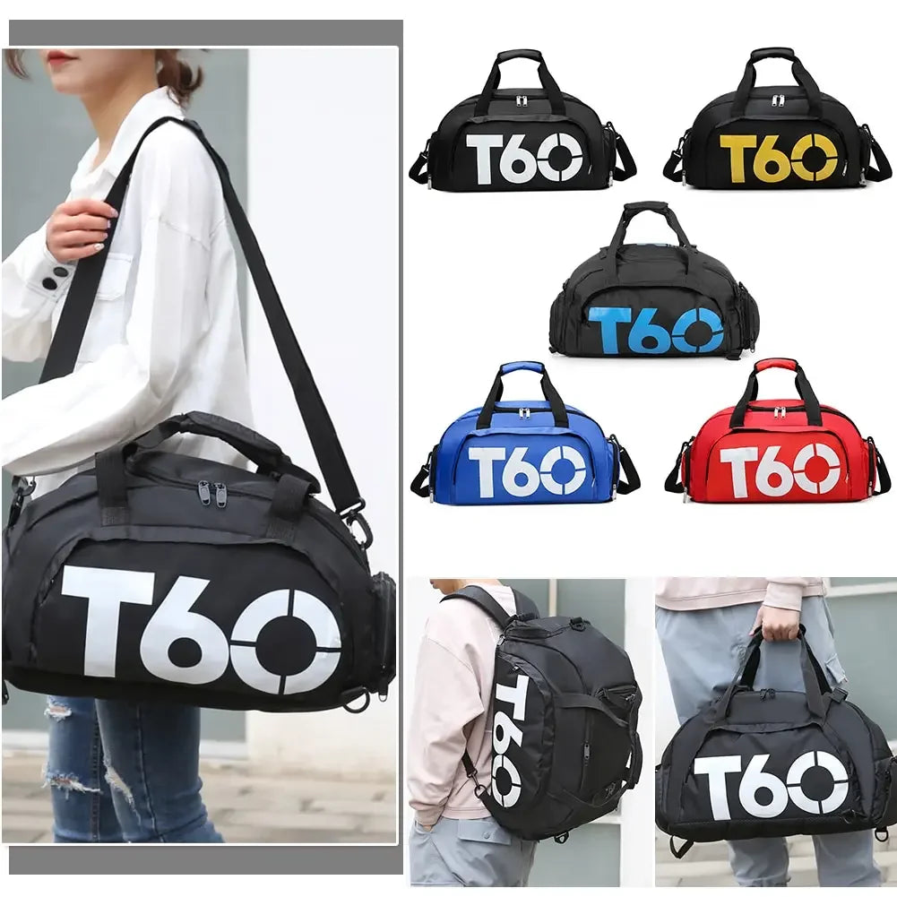 Gym Duffle Bag Large Capacity Waterproof Fitness Bag With Shoe Compartment