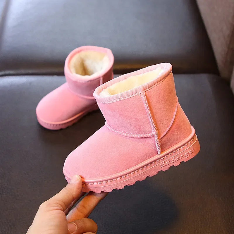 Kids Winter Snow Boots Warm Cotton Casual Shoes for Boys & Girls