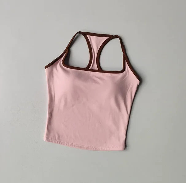 Women Sports Bra Vest Shockproof Padded Yoga Fitness Top