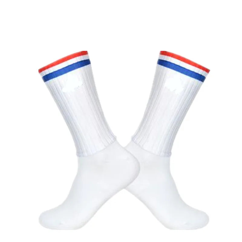 Aero Cycling Anti Slip Silicone Socks Men Breathable Sports Cycling Running Socks