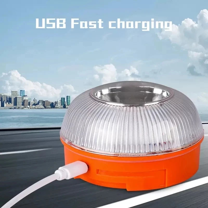 Car Emergency Beacon Light USB Rechargeable