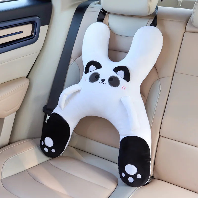Kids Car Neck Pillow Seat Belt Sleep Support Travel Head Safety Cushion