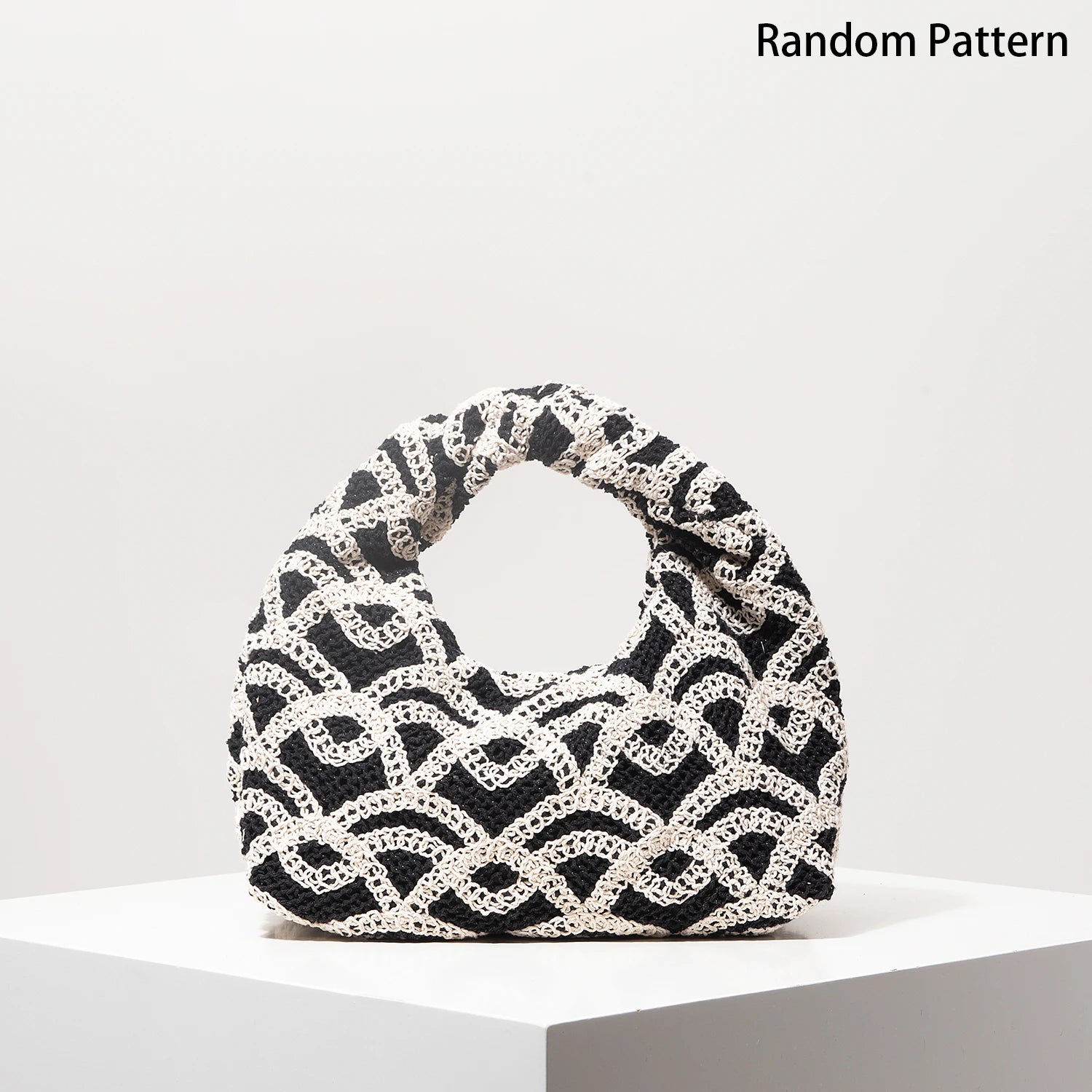 Boho Woven Beach Bag Crochet Handbag for Women