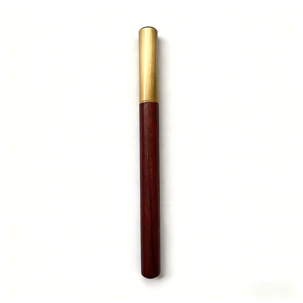 Retro Fountain Pen Wood Bronze 0.5mm Calligraphy Writing Pen