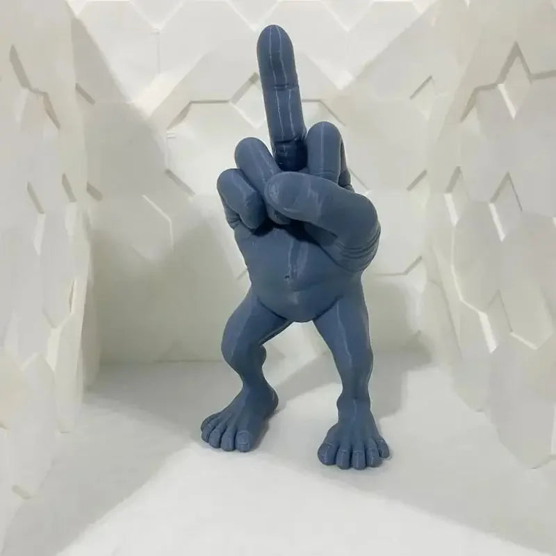 Funny Middle Finger Desk Figure Resin Office Desktop Decoration Creative Ornament