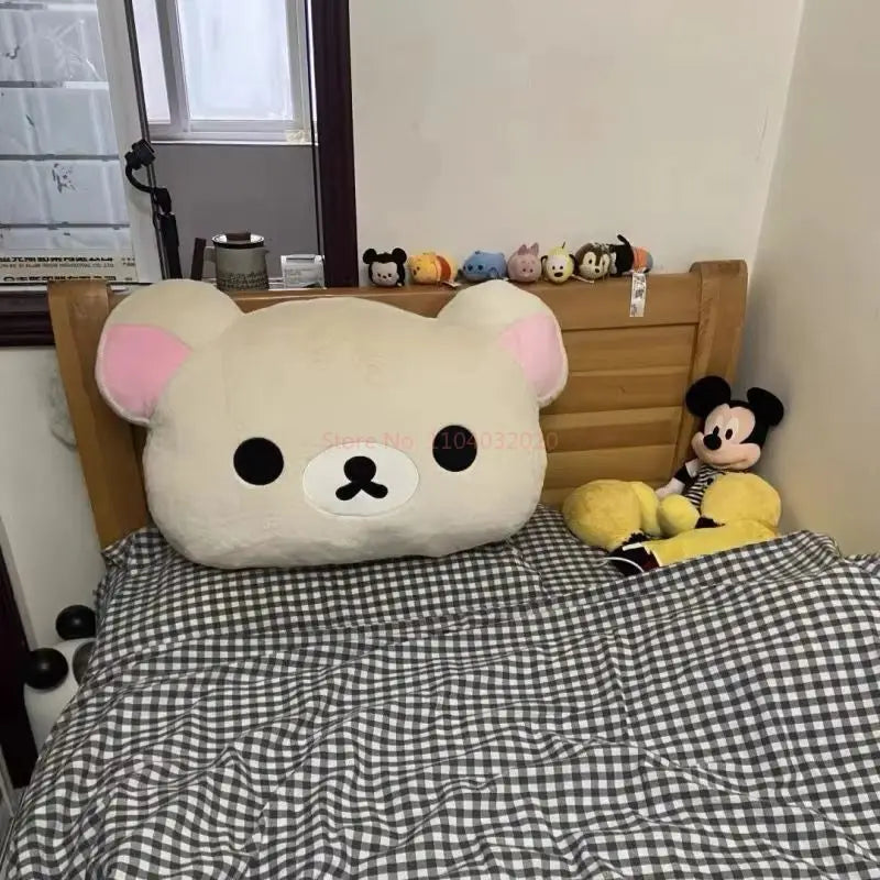 Plush Pillow 44cm Cute Back Support Cushion Detachable Washable Sleeping Toy Gift
