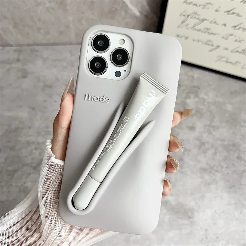 Lemontini Lip Gloss Silicone iPhone Case