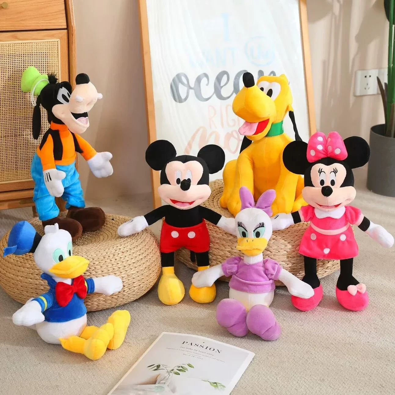 Mickey Minnie and Friends Plush Toys Stuffed Dolls Gift