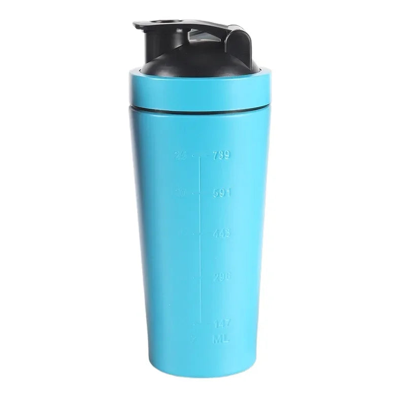 Stainless Steel Protein Shaker Bottle 500ml–750ml – Leakproof Gym Shaker Cup for Fitness & Sports Drinks