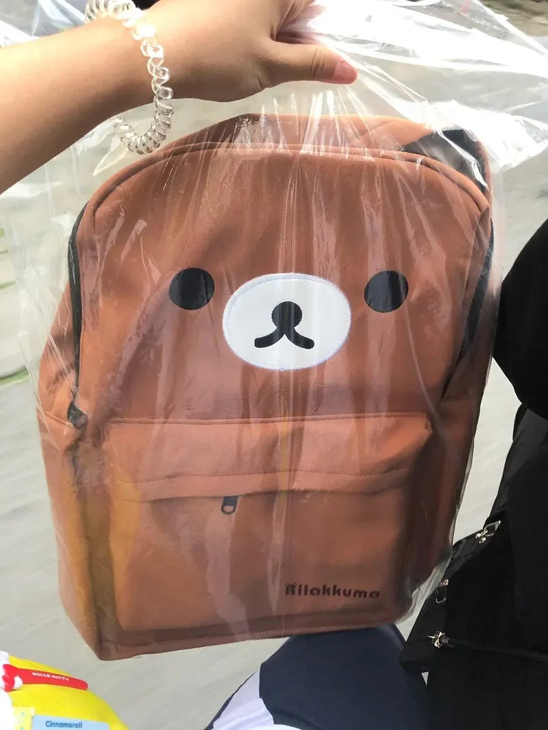 Rilakkuma Bear Large Capacity School Backpack Student Shoulder Bag