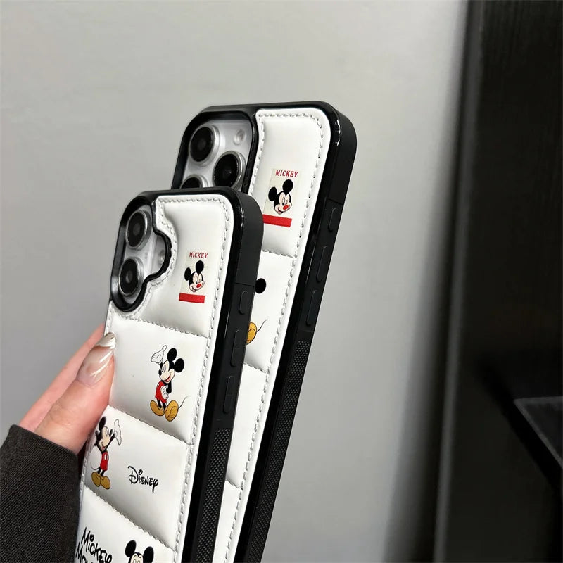 Disney Mickey Mouse Puffer Fabric Shockproof iPhone Case