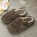 Fluffy Home Slippers Warm Plush Indoor Shoes Non Slip Cozy Winter Slippers Women Men