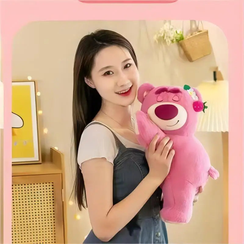 Toy Story Lotso Bear Plush Stuffed Pillow Strawberry Scent Kids Gift