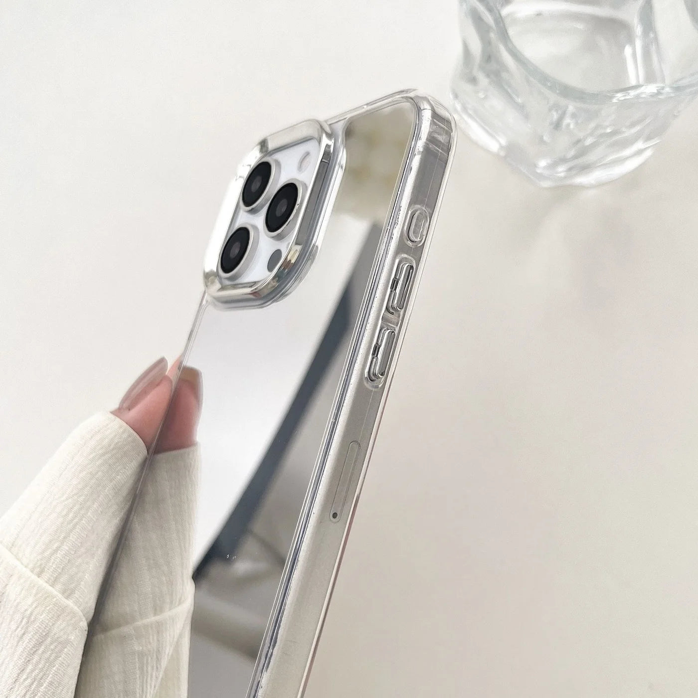 Plating Make Up Mirror iPhone Case
