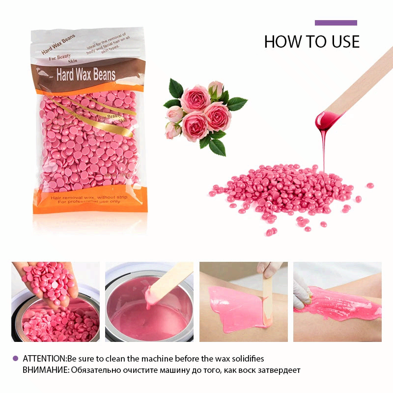 Hard Wax Beans – 500g Hair Removal Wax for Face, Legs & Body, No Strip Needed