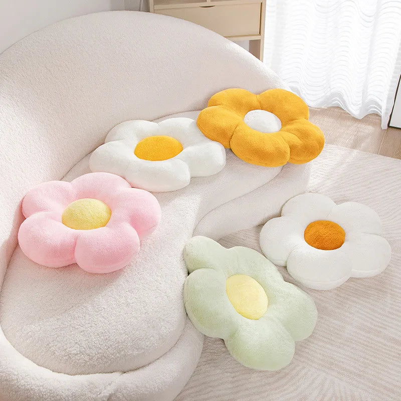 Cute Cartoon Plush Chair Cushion Winter Warm Office Seat Pillow Dorm Gift