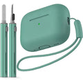 AirPods Pro 2 Case with Cleaning Pen Kit Silicone Protective Cover for AirPods Pro 1 2 Shockproof Wireless Charging Earbuds Case