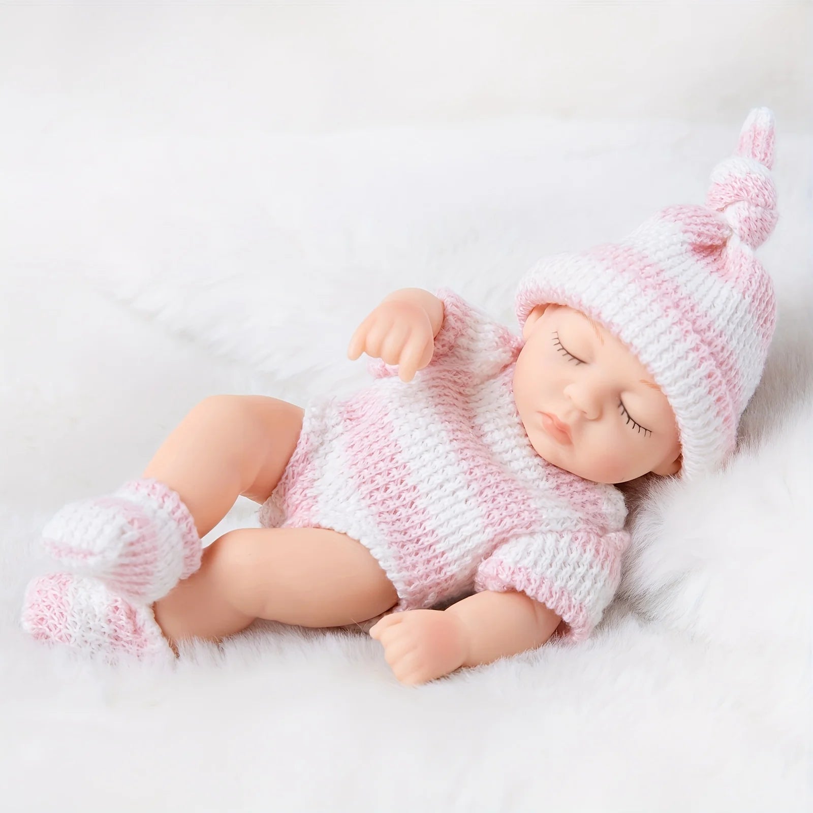 Mini Reborn Sleeping Baby Doll 19cm for Girls Gift
