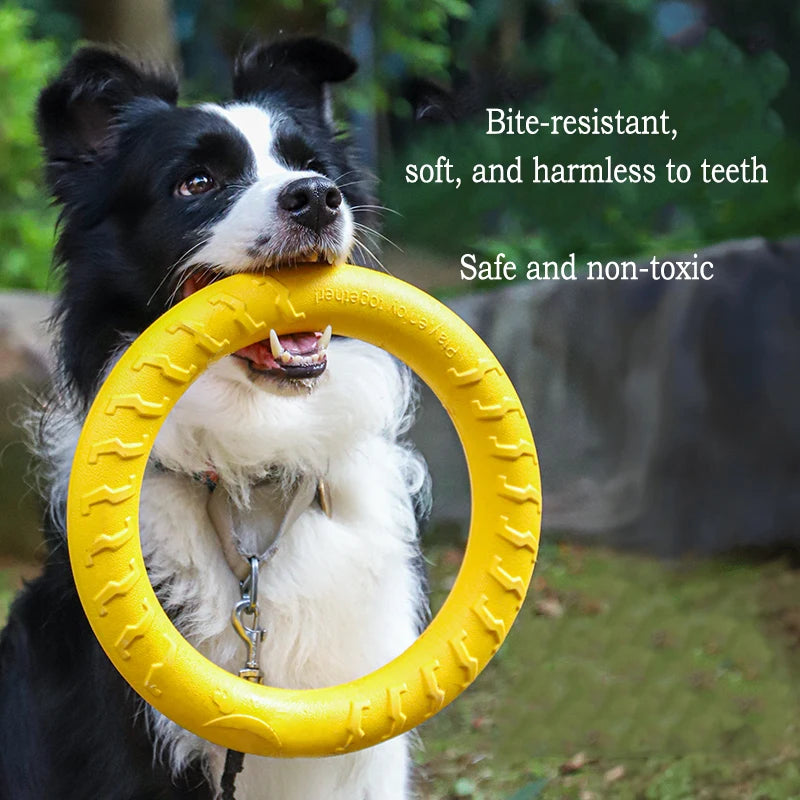 4 Pack Durable Dog Toy Set Flying Disc Ball Tug Rope